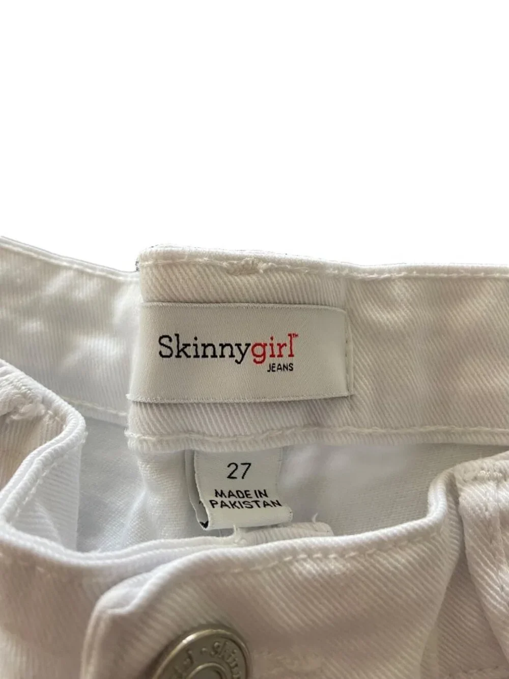 SkinnyGirl Jeans The Rail Straight Leg Ankle Jeans White Size 27 Beach Coastal